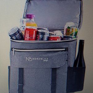 NORD BLISS GRAY with BLACK PIPING  24 CAN SIZE COOLER BACK PACK MEN or WOMEN